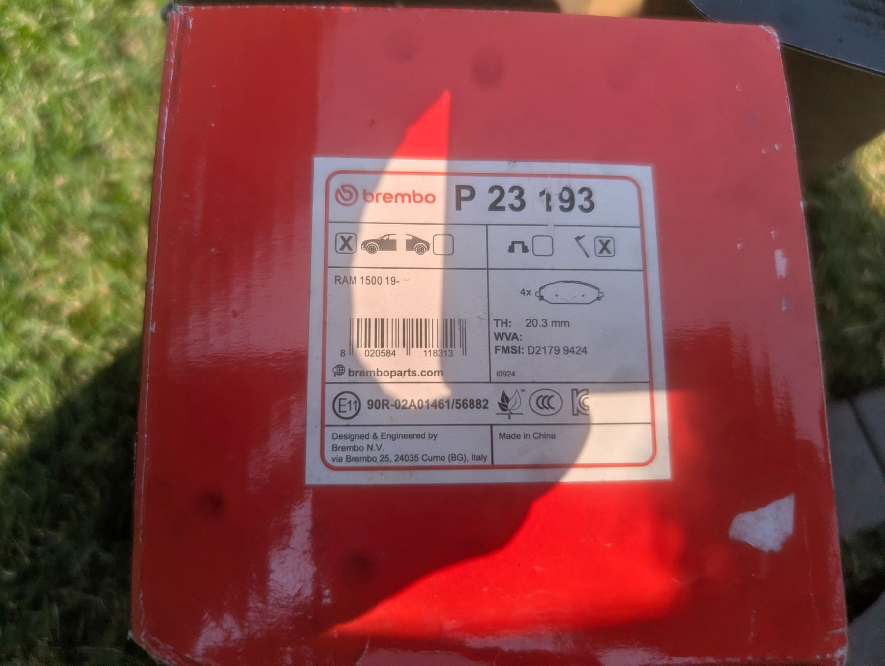 Brembo Prime Brake Pads for RAM 1500 photo 3