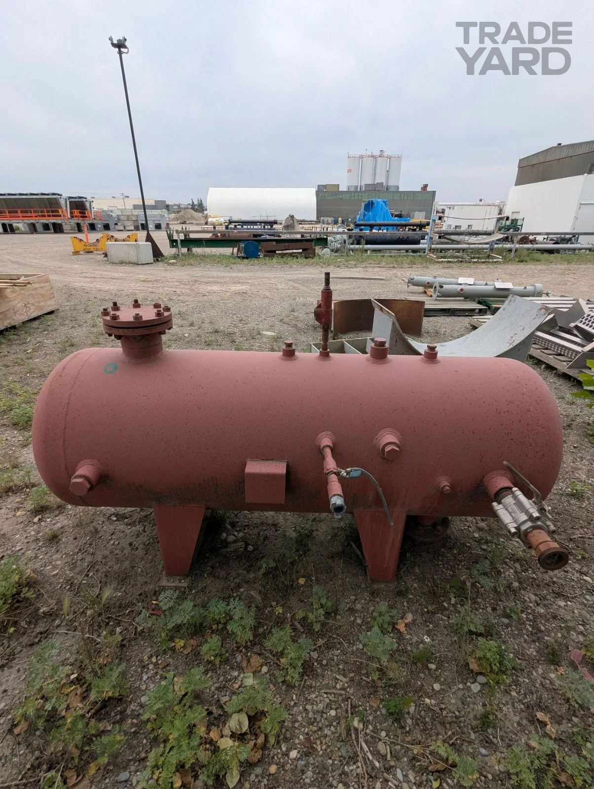 Horizontal Steel Pressure Vessel / Receiver Tank